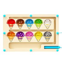 Magnetic Maze Toy for Kids Early Education - Wooden Learning Game