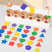 Magnetic Fishing Game for Toddlers, Shape and Color Sorting Educational Toy, Early Learning Quantity Recognition Puzzle