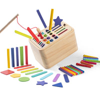 Wooden Sorting Box Early Education Toy for Infants and Toddlers - Color Recognition and Fine Motor Skills Shape Matching Puzzle