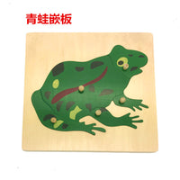Montessori Wooden Puzzle Board for Toddlers 3-6 Years Old - Educational Learning Toy