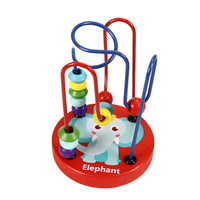 Wooden Bead Maze Early Education Toy for Toddlers and Infants - Color Recognition and Intelligence Development
