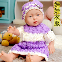48cm Doll Knitted Sweater Set for 18-inch Reborn Baby Simulation Doll Clothes Accessories
