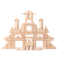 Prince Mama Original Wood Large Particle Building Blocks Clear Water Early Education Wisdom Assembly Kindergarten Baby Wooden Box 1-6 Years Old