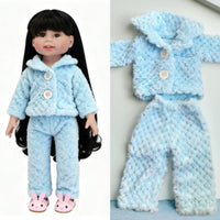 18-inch American Doll Polka Dot Pajamas Nightgown Princess Sleepwear for 48cm Dolls