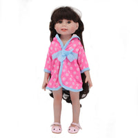 18-inch American Doll Polka Dot Pajamas Nightgown Princess Sleepwear for 48cm Dolls