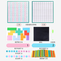 Montessori Magnetic Hundred Board for Kids, 1-100 Number Sorting, Addition, Subtraction Educational Toy for Preschoolers
