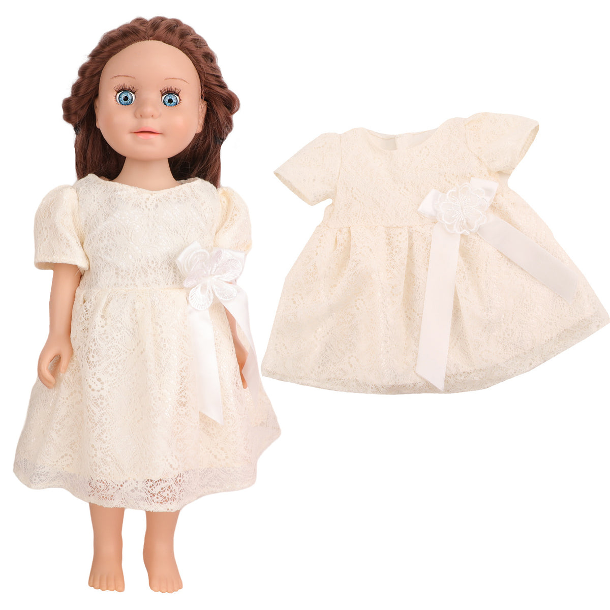 18-inch Zapf Chou Chou Princess Dress for American Girl Dolls Clothes Outfits