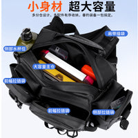 New Multifunctional Lure Fishing Bag Waist Pack Crossbody Rod Holder Large Capacity Waterproof Tackle Bag