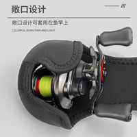 Fishing Reel Bag Spinning Reel Cover Baitcasting Reel Pouch Rod Tie Strap Protective Case Rod Ball Holder Drum Reel Bag