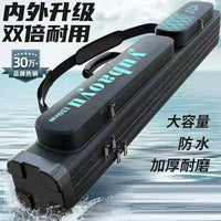 Thickened Hard Shell Fishing Bag Large Capacity Oxford Cloth Wear-Resistant Waterproof Fishing Tackle Bag Sea Rod Bag Portable Storage Bag