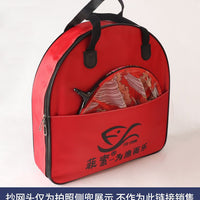 New Thickened Fishing Tackle Bag Semicircular Waterproof Wear-Resistant Large Capacity Fish Protection Bag Portable Square Fishing Bag Fishing Supplies