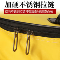 New Thickened Fishing Tackle Bag Semicircular Waterproof Wear-Resistant Large Capacity Fish Protection Bag Portable Square Fishing Bag Fishing Supplies