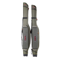 Fishing Rod Bag Double Layer Hard Shell Large Capacity with Stand Side Pocket for Sea Rods