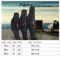 Waterproof Oxford Cloth Fishing Rod Bag Double Layer Large Capacity Fishing Tackle Storage for Sea Rods