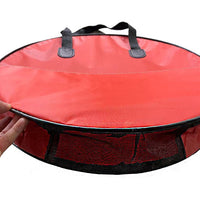 Double-Layer Fishing Bag with Side Pockets, Thickened Canvas Fish Guard Bag, Fishing Tackle Storage