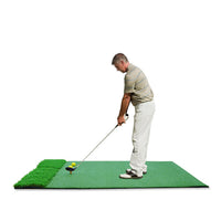 Portable Golf Hitting Mat Indoor Swing Practice Training Aid Foam Grass Mat