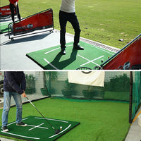 Golf Hitting Mat for Practice Range - 3D Teaching and Anti-Slip Design