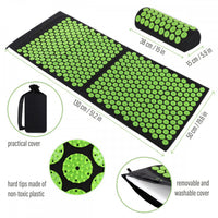 Acupressure Mat and Pillow Set for Yoga and Massage - Lotus Spike Sponge Mat Kit