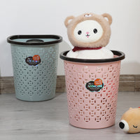 Wall-Mounted Half-Round Trash Can with Pressure Ring, Hollow Design, for Office, Kitchen, Fruit & Vegetable Storage