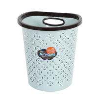 Wall-Mounted Half-Round Trash Can with Pressure Ring, Hollow Design, for Office, Kitchen, Fruit & Vegetable Storage