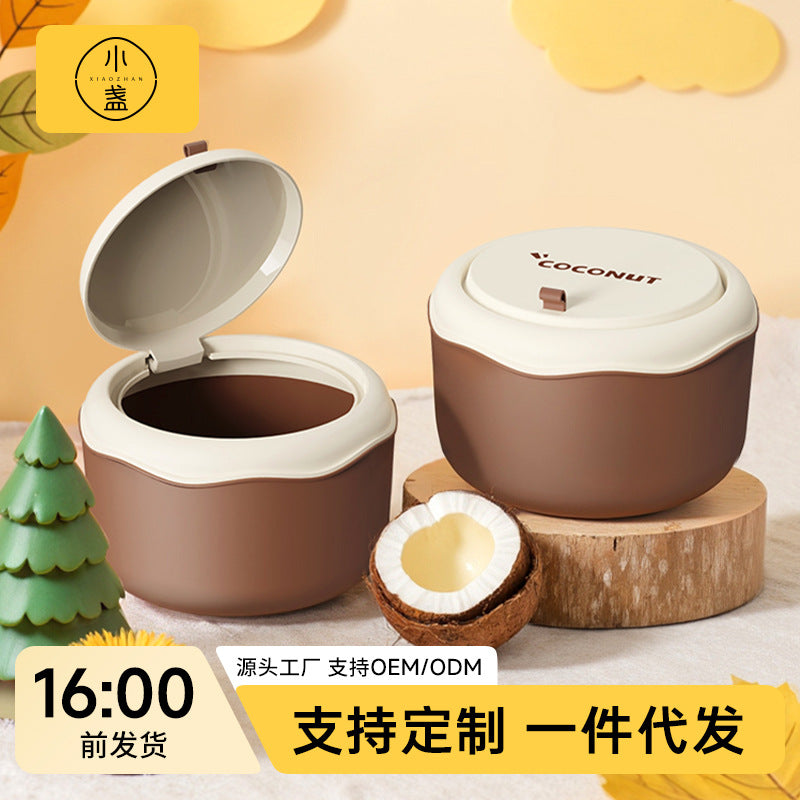 Desktop Trash Can Living Room Creative Cartoon Multifunctional Storage Bin Office Desk Press-Type Mini Wastebasket