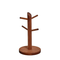 Solid Wood Mug Holder Rack Kitchen Cup Storage Organizer Display Stand for Mugs, Keys, and Jewelry
