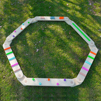 Wooden Balance Beam Set for Kids - Sensory Integration Training Equipment - Indoor/Outdoor Tactile Board Stepping Stones