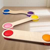 Sensory Integration Training River Crossing Bridge Boards for Kids, Stepping Stones, Balance Beam, Indoor Outdoor Kindergarten Toy