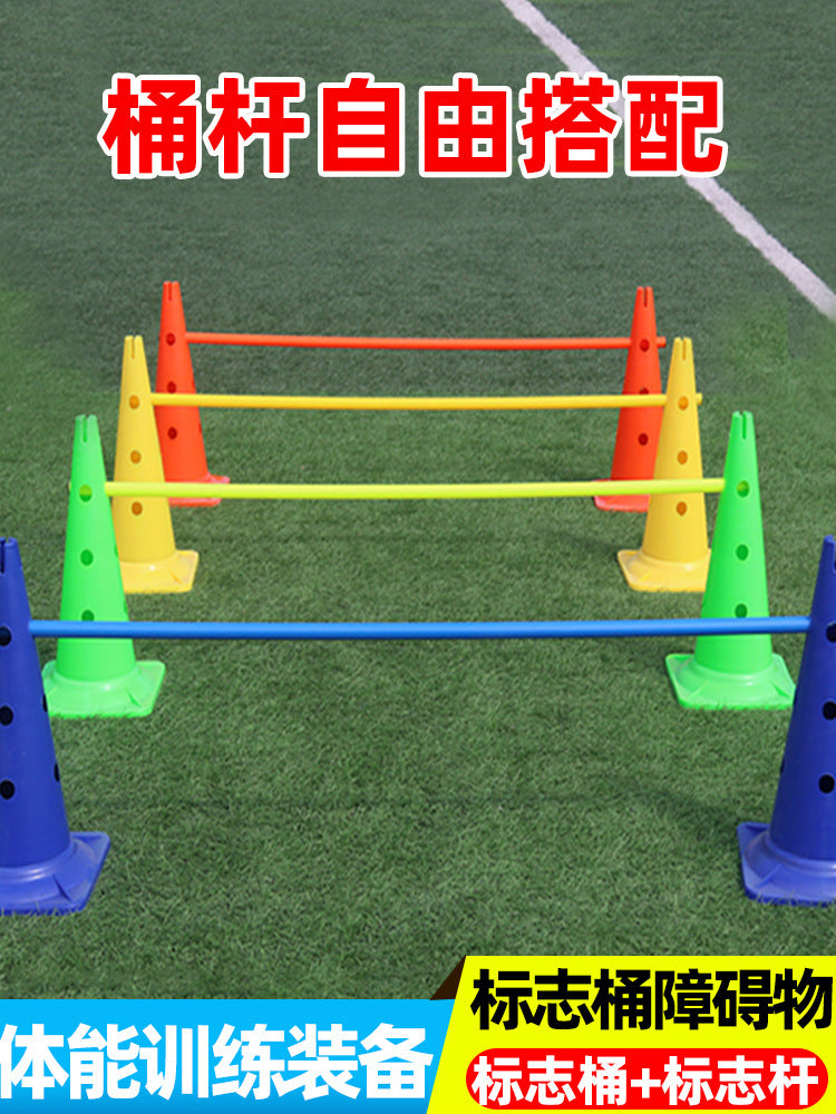 Kids Soccer Training Cones Obstacle Course Set - Agility Markers for Basketball, Football, and Sensory Play