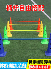 Kids Soccer Training Cones Obstacle Course Set - Agility Markers for Basketball, Football, and Sensory Play
