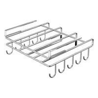 Kitchen Punch-Free Storage Rack Cabinet Paper Towel Holder Double-Layer Cutting Board Rack Stainless Steel Pot Lid Holder Hanging Cabinet Organizer