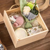 Wooden Bridesmaid Gift Box Birthday Present Wedding Favor Box for Friends Candy Empty Box