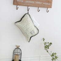 Mimei Elements Wool Felt Tissue Box Cover for Living Room Desktop Tissue Holder Storage