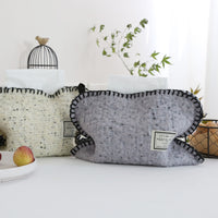 Mimei Elements Wool Felt Tissue Box Cover for Living Room Desktop Tissue Holder Storage