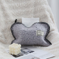 Mimei Elements Wool Felt Tissue Box Cover for Living Room Desktop Tissue Holder Storage