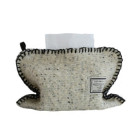 Mimei Elements Wool Felt Tissue Box Cover for Living Room Desktop Tissue Holder Storage