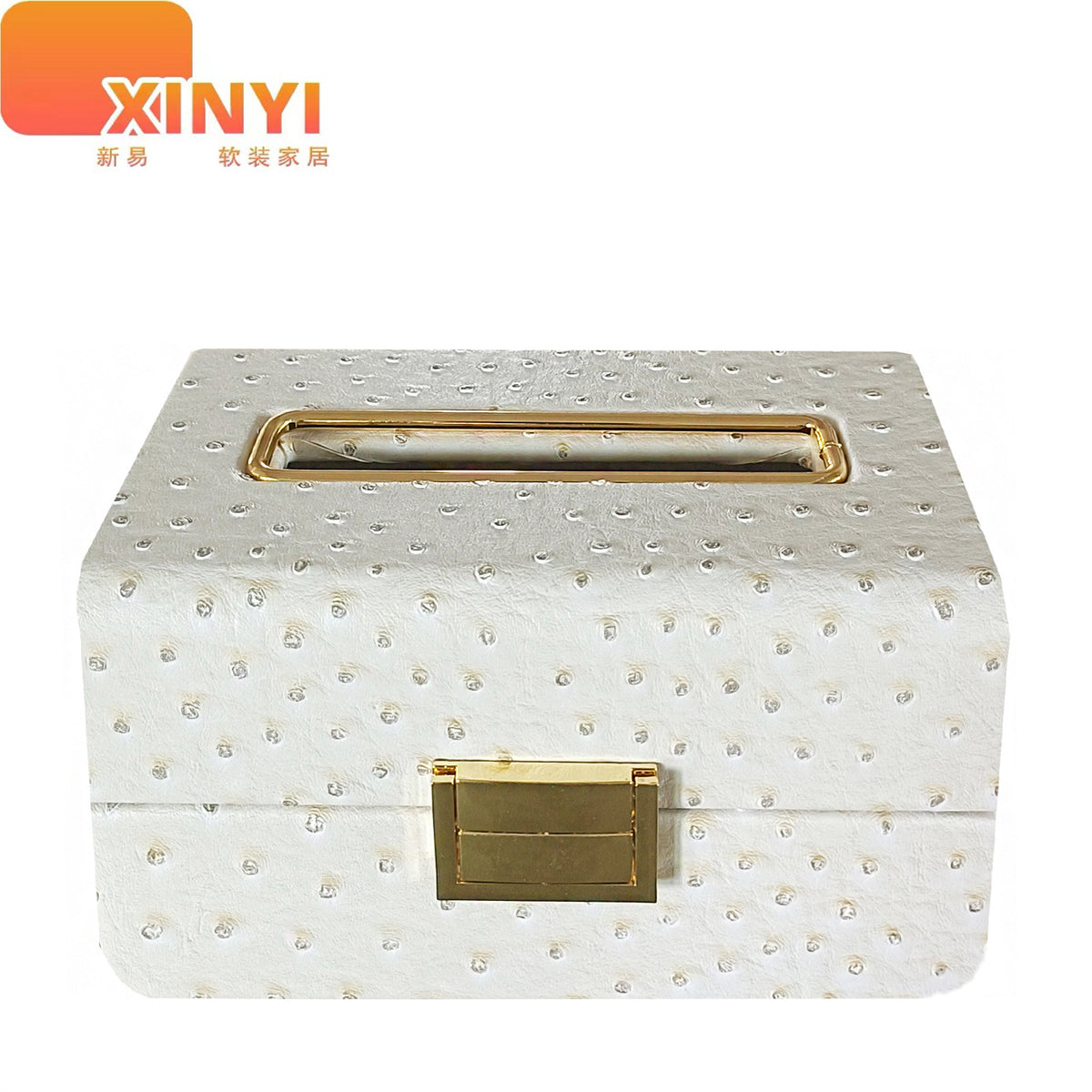 Modern Light Luxury Leather Metal Tissue Box High-End Household Paper Towel Box for Coffee Table Living Room Dining Room Napkin Holder