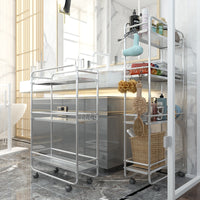 Stainless Steel Kitchen Gap Storage Rack Multi-layer Narrow Refrigerator Crevice Bathroom Organizer Cart