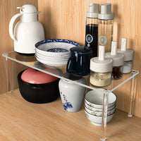 Kitchen Countertop Seasoning Storage Rack Cabinet Organizer Shelf Plate Holder Pot Lid Divider