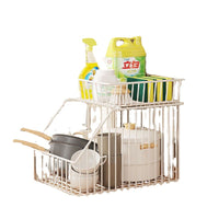 Pull-Out Storage Rack for Under Sink Kitchen Cabinet, New Seasoning Organizer, Multi-layer Storage Shelf