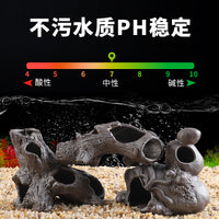 Aquarium Landscaping Hideaway Cave Spawning Pot Fish Shrimp Shelter Creative Ceramic Breeding Tube Fish Tank Ornament