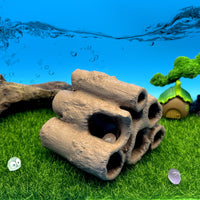 Aquarium Landscaping Non-Moldy Hiding House 3D Printed Eco-Friendly Safe Cave for Fish and Shrimp Breeding Decoration Tree Hole