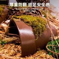 Turtle Basking Platform, Reptile Hideout, Aquarium Fish House, Turtle Tank Landscape Small Cave, Zisha Tile