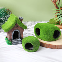 Artificial Moss Stone Skull Head/Hiding Ball Aquarium Ornament Fish Tank Landscaping Decoration