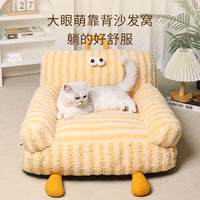 Pet Dog Sofa Bed Warm Cat Nest Small Dog Bed for Winter Sleep