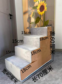 Pet Stairs for Small Dogs and Elderly Pets, Multi-Layer Steps for Sofa and Bed Access, Washable Sponge Ladder