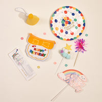 New Pet Birthday Set Dog Bib Cat Scarf Small Hat Dinner Plate
