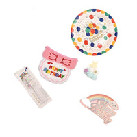 New Pet Birthday Set Dog Bib Cat Scarf Small Hat Dinner Plate