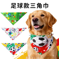 World Cup Soccer Pet Bandana for Dogs and Cats - Soft Printed Scarf for Golden Retrievers, Photo Props