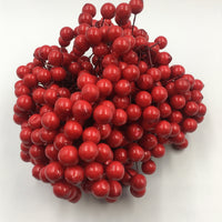 8mm Artificial Foam Berries for Christmas Decorations, Wreaths, and Photography Props - Red, Gold, Silver, Green